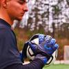 Renegade GK Vortex Shadow Goalie Gloves | 3.5+3mm Hyper Grip & 4mm Duratek | Black & Blue Soccer Goalkeeper Gloves (Size 8, Youth-Adult, Negative Cut, Level 3) view 2