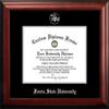 Campus Images NCAA Ferris State Bulldogs Unisex Silver Embossed Diploma Frame Ferris State University 11W x 8.5H Silver Embossed Diploma Frame, Brown, One Size view 1