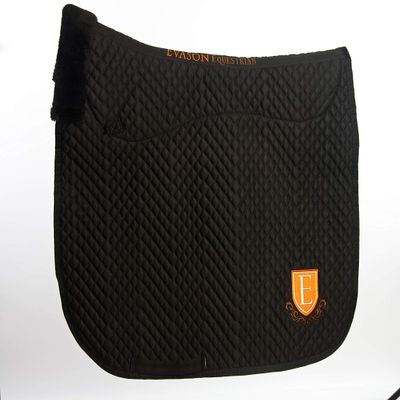 Evason Half Lined Black Dressage Pad