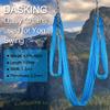 DASKING 23KN (5070 lbs) Heavy Duty Climbing Straps - 2 Pack Adjustable Daisy Chain Webbing for Aerial Yoga, Hammock, Fitness & Rigging - CE/EN566 Certified, Grey view 2