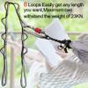 DASKING 23KN (5070 lbs) Heavy Duty Climbing Straps - 2 Pack Adjustable Daisy Chain Webbing for Aerial Yoga, Hammock, Fitness & Rigging - CE/EN566 Certified, Grey view 3