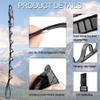 DASKING 23KN (5070 lbs) Heavy Duty Climbing Straps - 2 Pack Adjustable Daisy Chain Webbing for Aerial Yoga, Hammock, Fitness & Rigging - CE/EN566 Certified, Grey view 4