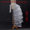 Victorian Steampunk Bustle Skirt 6 Layered Tie-on Belt Tulle Tutu Overskirt view 4