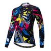 Cycling Jersey Long Sleeve Womens Mountain Bike Jersey Zip Shirts Road Bicycle Clothing Outdoor Sports Racing MTB Tops for Ladies Female Bouse Fall Autumn Breathable Quick Dry Size S view 1