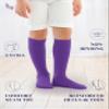 Hugh Ugoli Girls Boys Kids School Uniform Long Dress Socks, Extremely Soft, Comfortable, Rayon derived from Bamboo, Chemical-Free, 3 Pairs Purple | 9-11 Years view 4