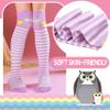ANTSANG Kids Girls Knee High Socks Long Boot Crazy Silly Fun Gift Cute Tall Animal Socks for Child 6 Pairs Stocking Stuffers Gifts for 10 Year Old Girls Birthday Gifts Ideas(Cute Animals) view 2
