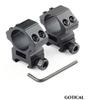 GOTICAL Ruger 10/22 and 3/8" Tactical 4x32 Compact Scope Rangefinder - Reticle Hunting Riflescopes Hair Reticle and Ruger 10/22 Weaver and 3/8" Predrilled (Combo of 2) view 3