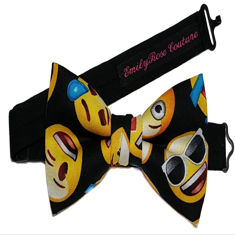 EmilyRose Couture Special Characters Bow Ties (Large, Emoji)