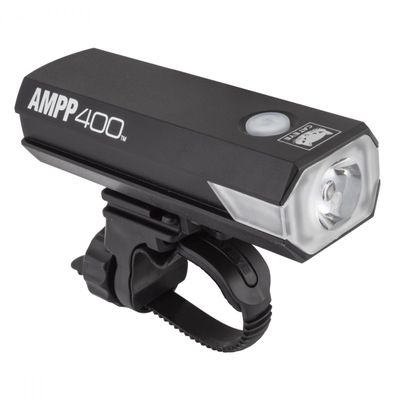 CATEYE, AMPP400 Rechargeable Bike Headlight, High Power LED, 400 Lumens, with Micro USB Cable
