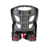 Child Bike Seat, Child Bike Carrier, Child Seat for Bikes, Bicycle Child Seat Pepe, Bellelli, Made in Italy (Rack Mount in Grey/Red) view 4