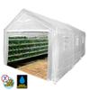 King Canopy Universal Greenhouse Canopy 10-Ft by 20-Ft, 1 3/8-In Steel Frame, 8 Leg, Opaque, C8GH1020 view 3