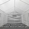 King Canopy Universal Greenhouse Canopy 10-Ft by 20-Ft, 1 3/8-In Steel Frame, 8 Leg, Opaque, C8GH1020 view 4