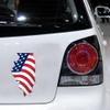 Illinois Map American Flag Decal Sticker State IL Car Vinyl Reflective Glossy (Reflective, 36'' x 19.8" (91.4cm x 50.2cm)) view 1