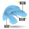 Nxtrnd One Football Mouth Guard, Strap Included, Fits Adult & Youth (Light Blue) view 2