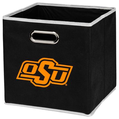 Franklin Sports NCAA Oklahoma St. Cowboys Storage Bin - Collapsible Cube Container + Storage Basket - Folding Fabric Shelf Organizer - NCAA Office, Bedroom + Living Room Dcor - 10.5" x 10.5" Inches