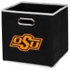 Franklin Sports NCAA Oklahoma St. Cowboys Storage Bin - Collapsible Cube Container + Storage Basket - Folding Fabric Shelf Organizer - NCAA Office, Bedroom + Living Room Dcor - 10.5" x 10.5" Inches view 1