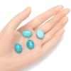 4pcs Adabele Natural Amazonite Flatback Oval Gemstone Cabochon Loose Dome Cabs Stone 18mm x 13mm (0.71" x 0.51") for Jewelry Making GCN-B28 view 3