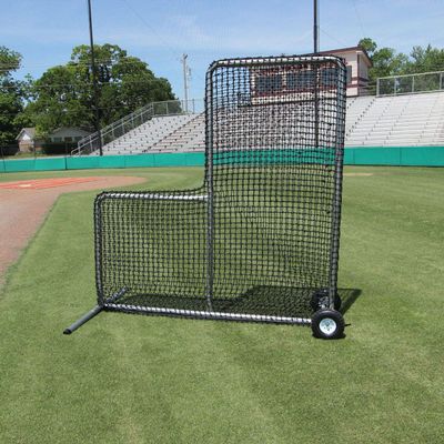 Cimarron Sports Outdoor Practice 7x7#84 Premier L-Net and Frame with Wheels