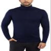 X RAY Mens Turtleneck, Soft Slim Fit Pullover Top, Basic Turtle Neck Sweater for Men, Navy, Medium view 1