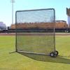 Cimarron Sports Outdoor Practice 8x8#84 Premier Fielder Net and Frame with Wheels view 1