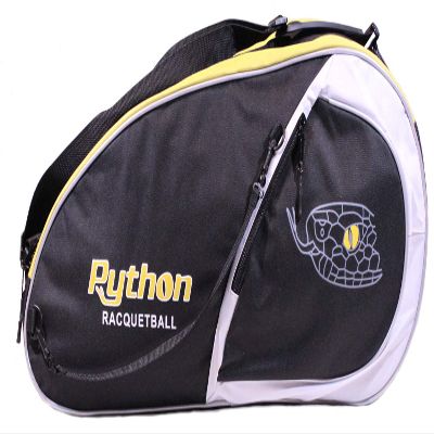 Python Deluxe "3R" (3 Racquet) Racquetball Bag Series (Black/Yellow)