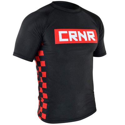 Combat Corner Punch | Choke Rash Guard (Small) Black