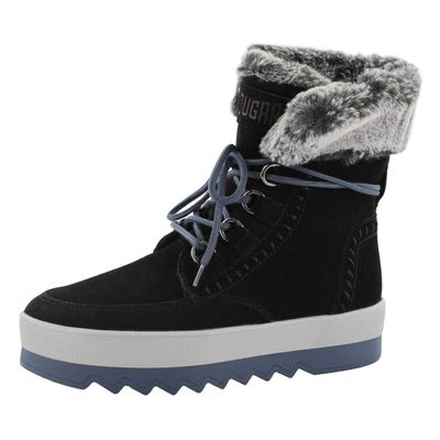 COUGAR Women's Vanetta Lace Up Waterproof Winter Boot Black 6 Medium US