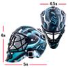 Franklin Sports Seattle Kraken NHL Team Logo Mini Hockey Goalie Mask with Case - Collectible Goalie Mask with Official NHL Logos and Colors view 3