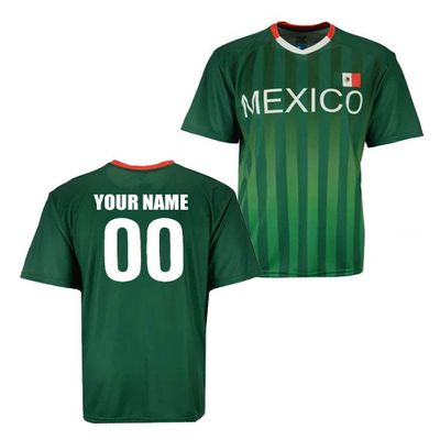 Custom Mexico Jersey - Adult and Youth (Youth Medium (10-12)) Green