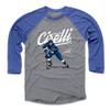 500 LEVEL Anthony Cirelli Tee Shirt (Baseball Tee, XXX-Large, Royal/Heather Gray) - Tampa Bay Raglan Tee - Anthony Cirelli Score W WHT view 1