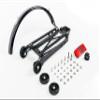 Brompton Complete Rear Rack Set  Black Aluminium Bicycle Rack with Roller Wheels, Fender & Fixings  Fits All Brompton Folding Bikes view 1