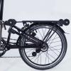 Brompton Complete Rear Rack Set  Black Aluminium Bicycle Rack with Roller Wheels, Fender & Fixings  Fits All Brompton Folding Bikes view 2