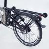 Brompton Complete Rear Rack Set  Black Aluminium Bicycle Rack with Roller Wheels, Fender & Fixings  Fits All Brompton Folding Bikes view 3