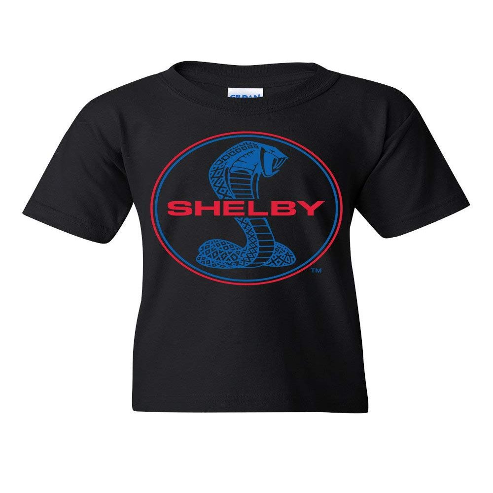 Shelby Cobra Ford Mustang Youth T-Shirt American Muscle Ford Racing Kids Tee Black Small