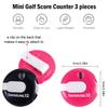 Frienda 6 Pack Golf Stroke Counter Clicker, Mini Score Counter, One-Touch Reset Clip for Gloves, Belt & Golf Bag, Counts up to 12 Strokes(Red, White, Black) view 2