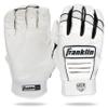 Franklin Sports CFX FP Softball Batting Gloves Pair, Women's Medium, White/Black view 1