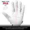 Franklin Sports CFX FP Softball Batting Gloves Pair, Women's Medium, White/Black view 2