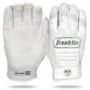 Franklin Sports CFX FP Softball Batting Gloves Pair, Women's Small, White/Chrome view 1