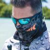 KastKing Sol Armis Neck Gaiter - UPF 50 Face Mask - UV Sun Protection Gaiter Sun Mask for Men & Women, Fishing, Hiking, Kayaking Mask, Prym1 Camo,Blackout,19x9.5 Inches view 4