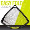 Franklin Sports Blackhawk Backyard Soccer Goal - Portable Kids Soccer Net - Pop Up Folding Indoor + Outdoor Goals - 6'6" x 3'3" - Black view 4