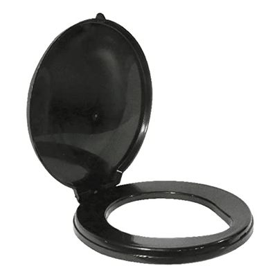 RESTOP Flip-Top Portable Snap-on Toilet Seat (Commode NOT included) - Use with RESTOP Commode or Standard 5-Gallon Bucket