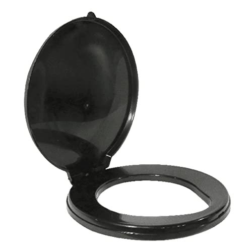 RESTOP Flip-Top Portable Snap-on Toilet Seat (Commode NOT included) - Use with RESTOP Commode or Standard 5-Gallon Bucket