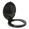 RESTOP Flip-Top Portable Snap-on Toilet Seat (Commode NOT included) - Use with RESTOP Commode or Standard 5-Gallon Bucket view 1