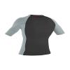 O'Neill Mens Premium Skins Short Sleeve Rashguard, UPF 50+ Sun and Rash Protection, Buttery Soft Tight Fit, Raven/Cool Grey/Cool Grey, XL view 2