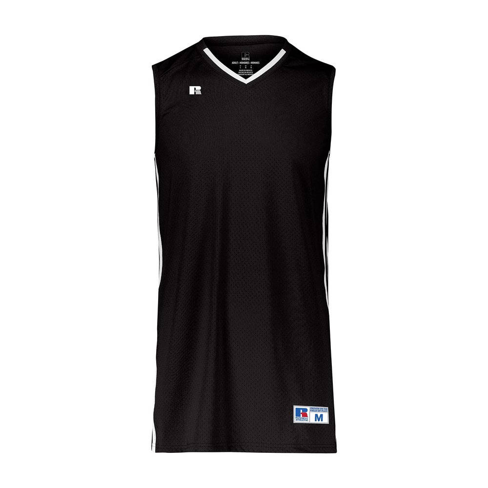 Russell Athletic Legacy Basketball Jersey Black/White 2XL