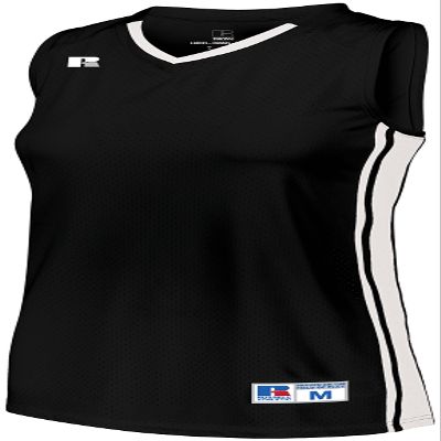 Russell Athletic Ladies Legacy Basketball Jersey Black/White L