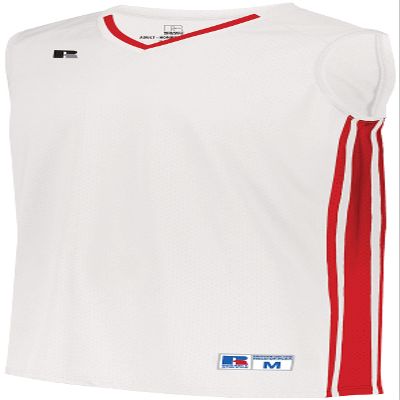 Russell Athletic Youth Legacy Basketball Jersey White/True Red M
