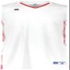 Russell Athletic Youth Legacy Basketball Jersey White/True Red M view 2