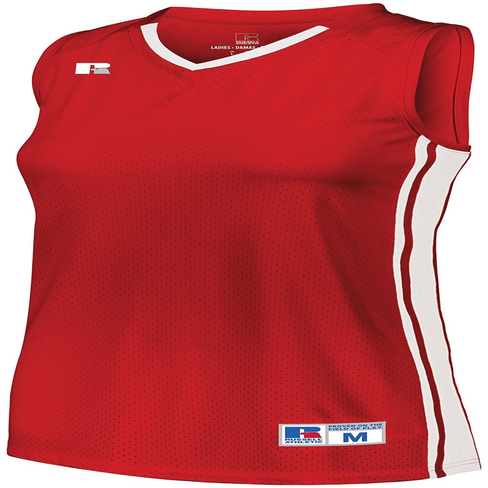 Russell Athletic Ladies Legacy Basketball Jersey True Red/White L
