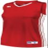 Russell Athletic Ladies Legacy Basketball Jersey True Red/White L view 1